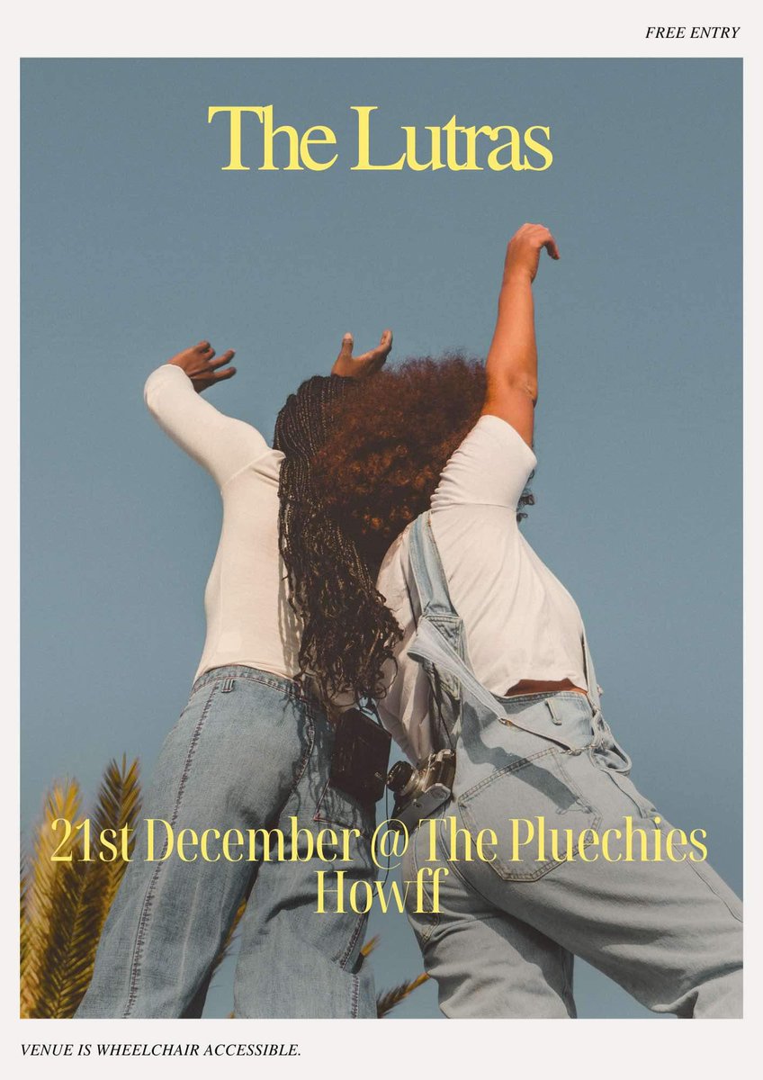 Our next and final gig of the year!
The Pleuchie’s Howff, Dumfries
Let’s see the year out in style
The Lutras x