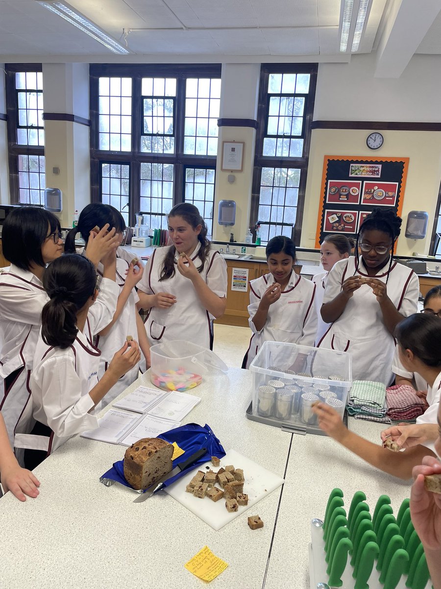 Year 7s made bread today in their lesson. Looking at the functions of ingredients &amp; shaping their own rolls. Thank you to one of our students who has made a traditional Russian bread for us all to share! Thank you! ☺️