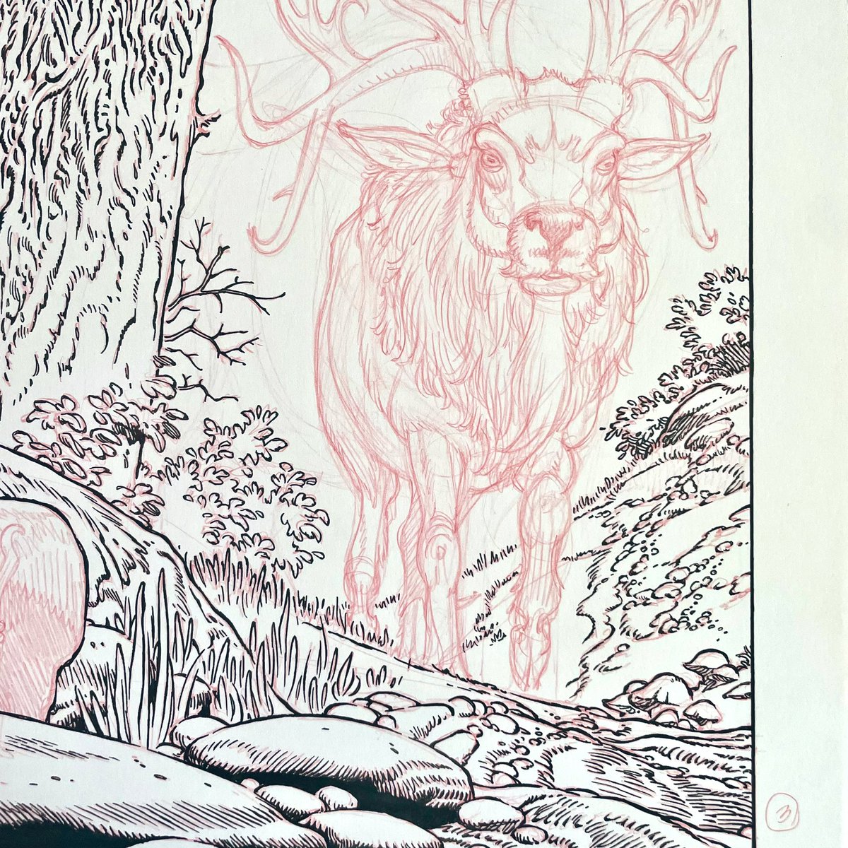 GR_comics's tweet photo. walking in the forest
partial inks detail
#makingcomics #SecretProject3
#process https://t.co/WzfX8xpD9N
