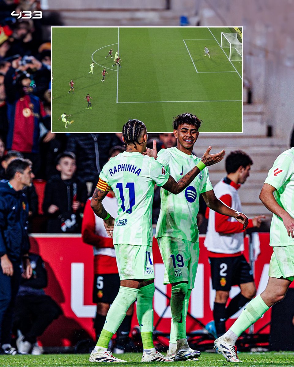 433's tweet photo. 𝙏𝙃𝘼𝙏 Lamine Yamal trivela assist 🤯🤌 https://t.co/ave56hpKLD