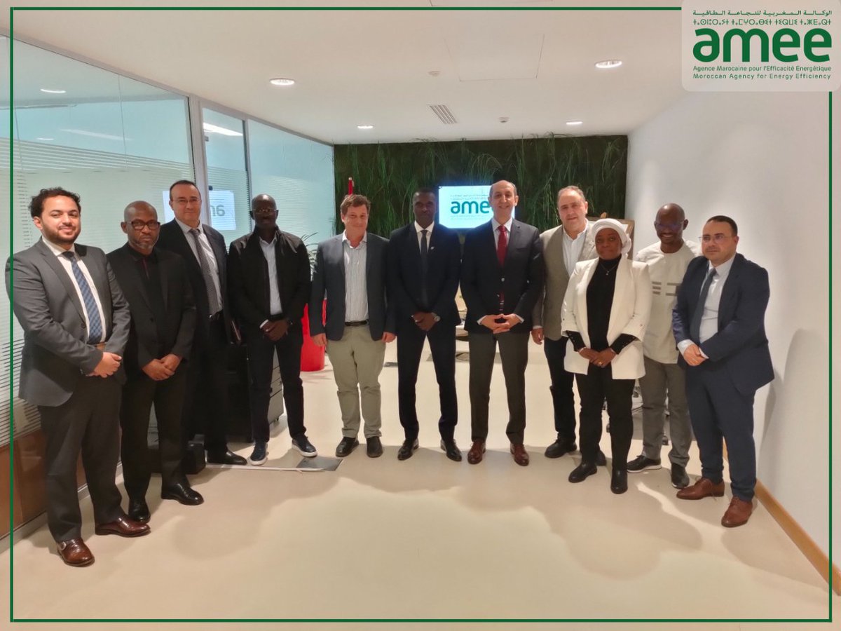 💼🌍 Le 3 décembre 2024 à Rabat, l'AMEE a eu l'honneur d'accueillir une délégation sénégalaise présidée par le Directeur Général de l'Agence Nationale pour les Énergies Renouvelables (ANER) du Sénégal.