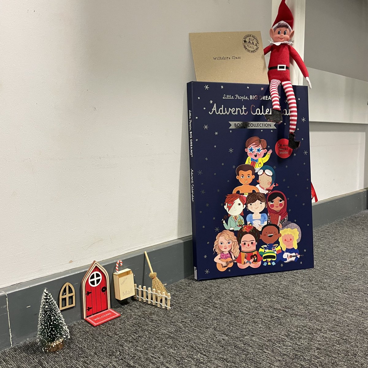 MissMileyBHPS's tweet photo. One of our fabulous pupils in Wiltshire Class did a great job joining others in KS1 at our christingle service at St. David’s church this morning! 😊 In other news, Elfis has entered the building and brought with him an advent calendar full of books for the class! @MAPrepSchool https://t.co/7YPkUaa65Q