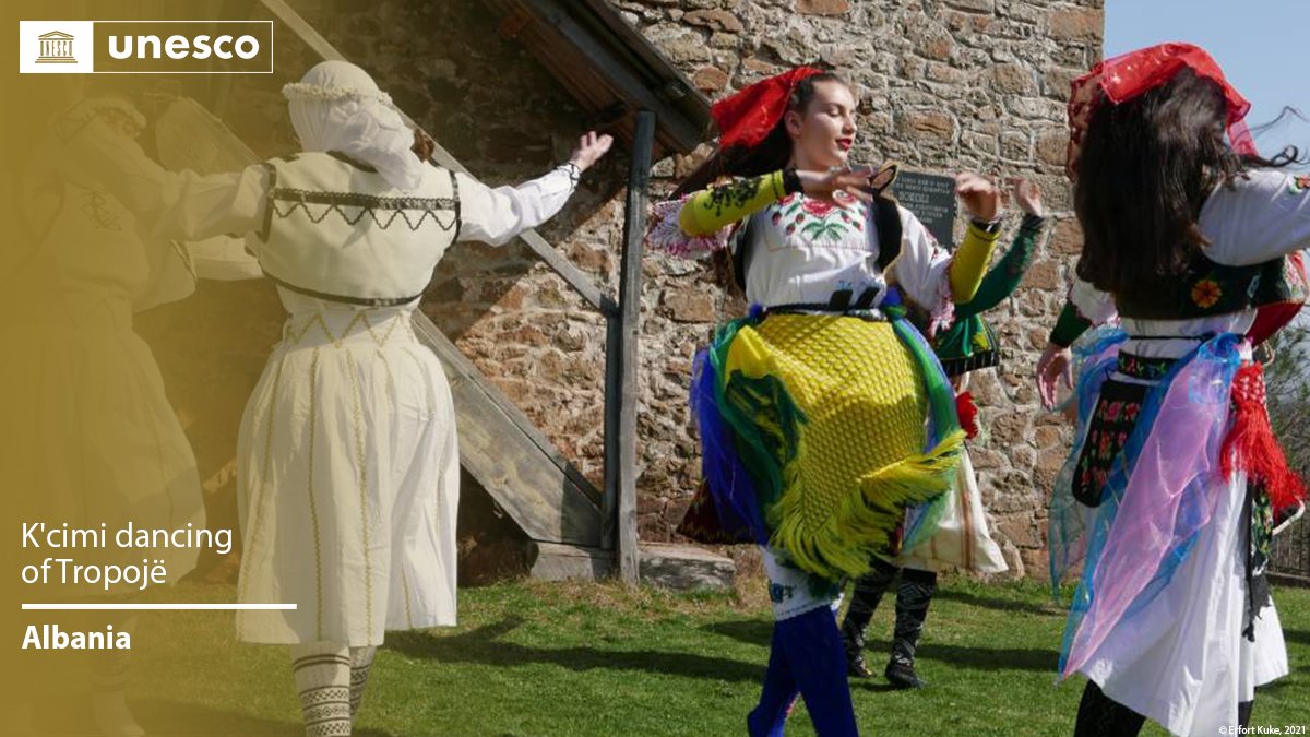 🔴 BREAKING

New inscription on the #IntangibleHeritage List: K'cimi dancing of Tropojë, #Albania🇦🇱.

Congratulations!

unes.co/19ich #LivingHeritage