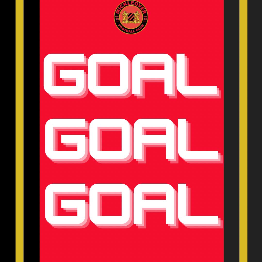 Mickleover_FC's tweet photo. 9’ GGGGOOOOAAAALLLL 

Lovely drive from Edwards down the left and there is the man in form Palmer on the line for an easy tap in. 

0-1 #MFC ❤️🖤 https://t.co/40TioaWVEY