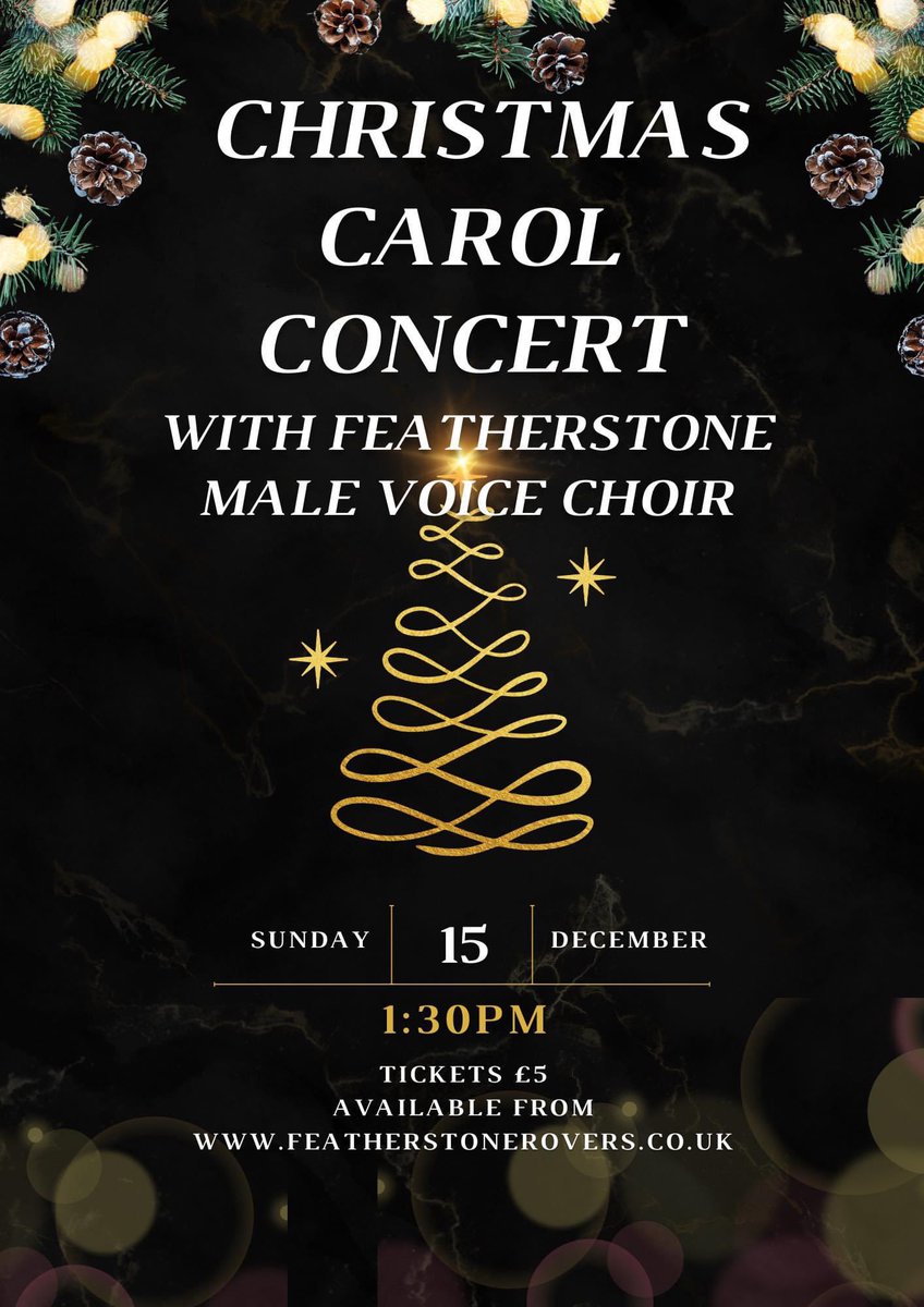 We’re looking forward to singing at <a href="/FevRoversRLFC/">Featherstone Rovers</a> clubhouse on Sunday 15th December 
Get tickets from the Rovers website or a member of the Choir