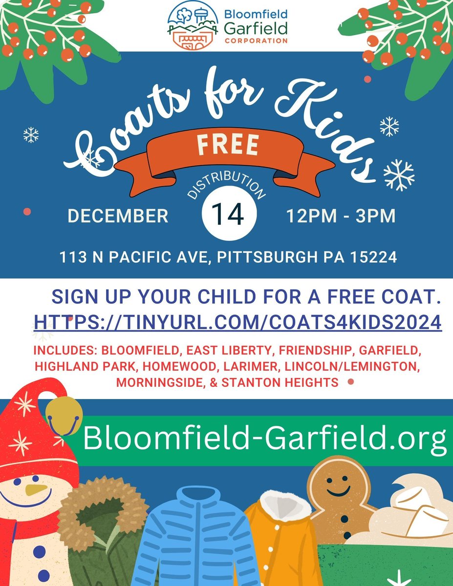 Parents, need a winter coat for your child? 🧥 Sign up now for the BGC's Youth Winter Coat Give-Away at our Holiday Party on Dec 14! Register here: buff.ly/3NFPIn4 #CoatDrive #StayWarm