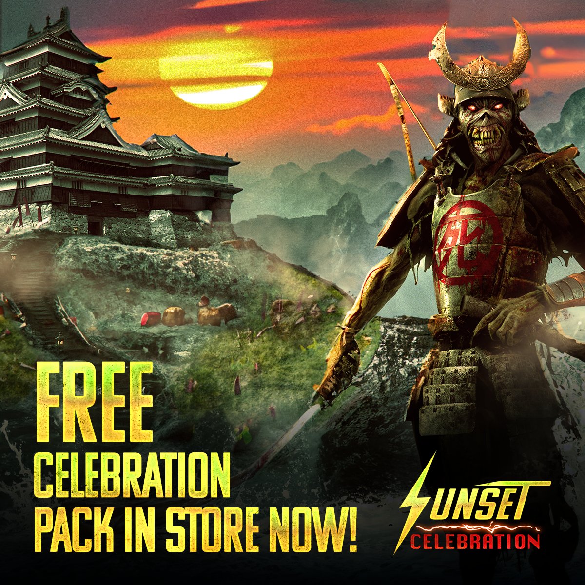 Let’s kick this celebration up a notch with our Celebration pack, completely free for everyone to pick up in store!

This pack includes:

Every album Eddie
Gauntlet Season 21-23 characters
Gold, Ironite, Iron Coins, and Frontier Coins

This pack is available until December 31