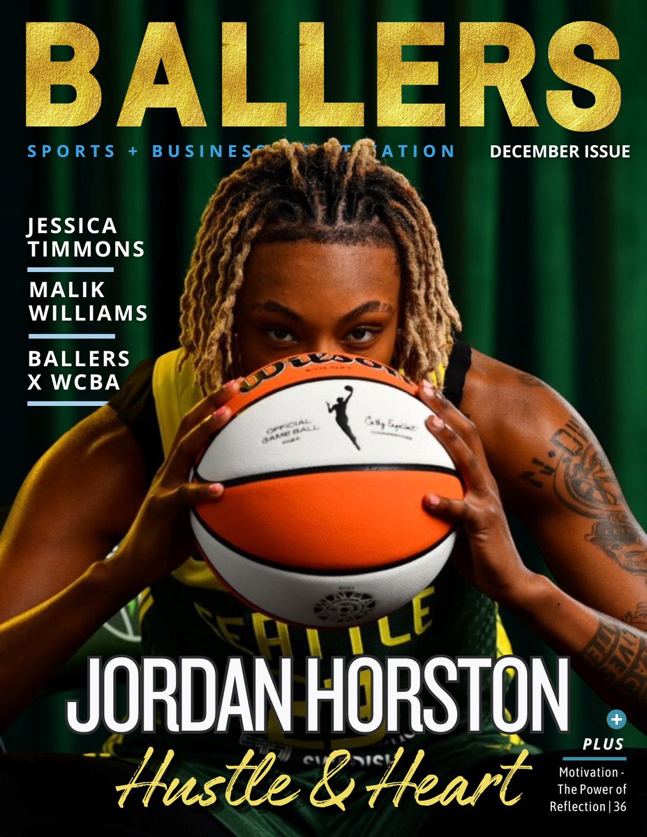 OUT NOW!! Jordan Horston graces the cover of our #BallersMagazine December Issue 🤩🏀🌟

<a href="/ladylynn22_/">Jordan Horston ✊🏽 she/her</a> <a href="/jes1ballerr/">Jessica “JT” Timmons</a> <a href="/leek_willi/">Malik Williams</a> 

View full digital edition here: theballersmagazine.com 

#TheBallersMagazine #WNBA
