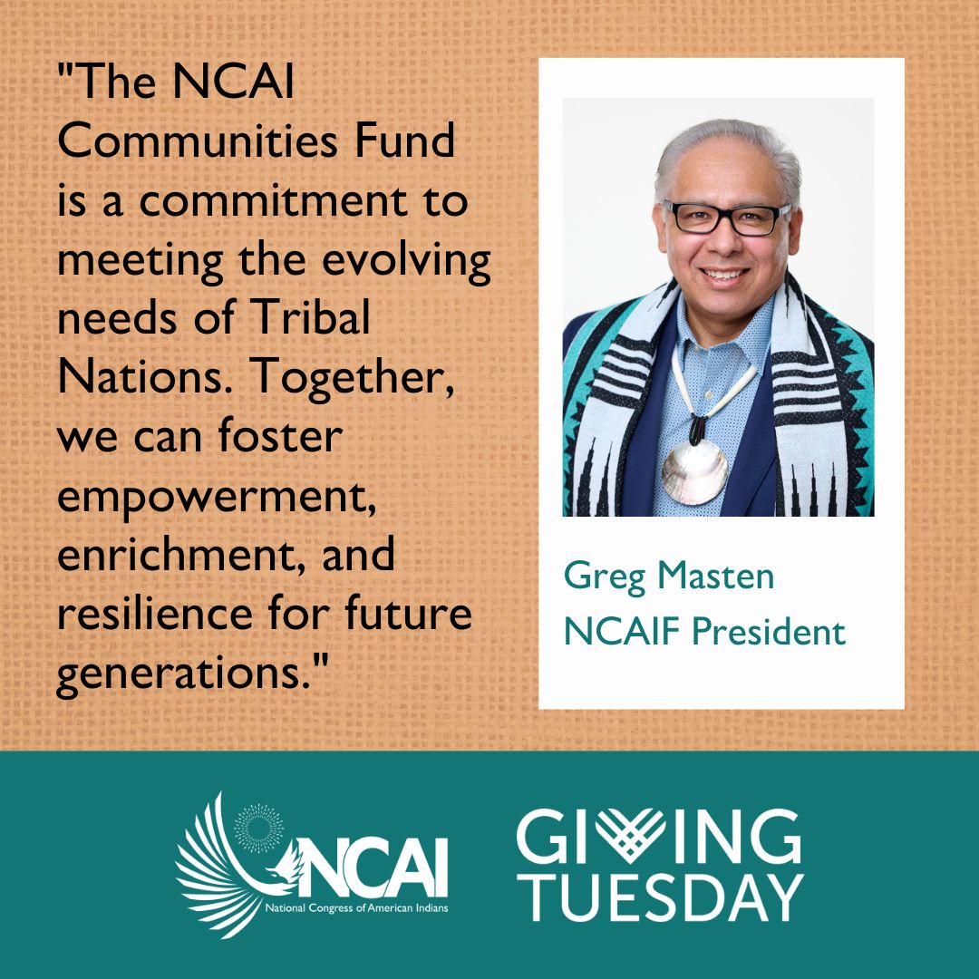 NCAI1944's tweet image. #GiveNative Giving Tuesday in uplifting Tribal Nations by supporting the NCAI Communities Fund. Your gift empowers Tribal Nations to address their unique priorities, fostering empowerment, enrichment, and resilience across Indian Country. 🌟

buff.ly/4f0wT96