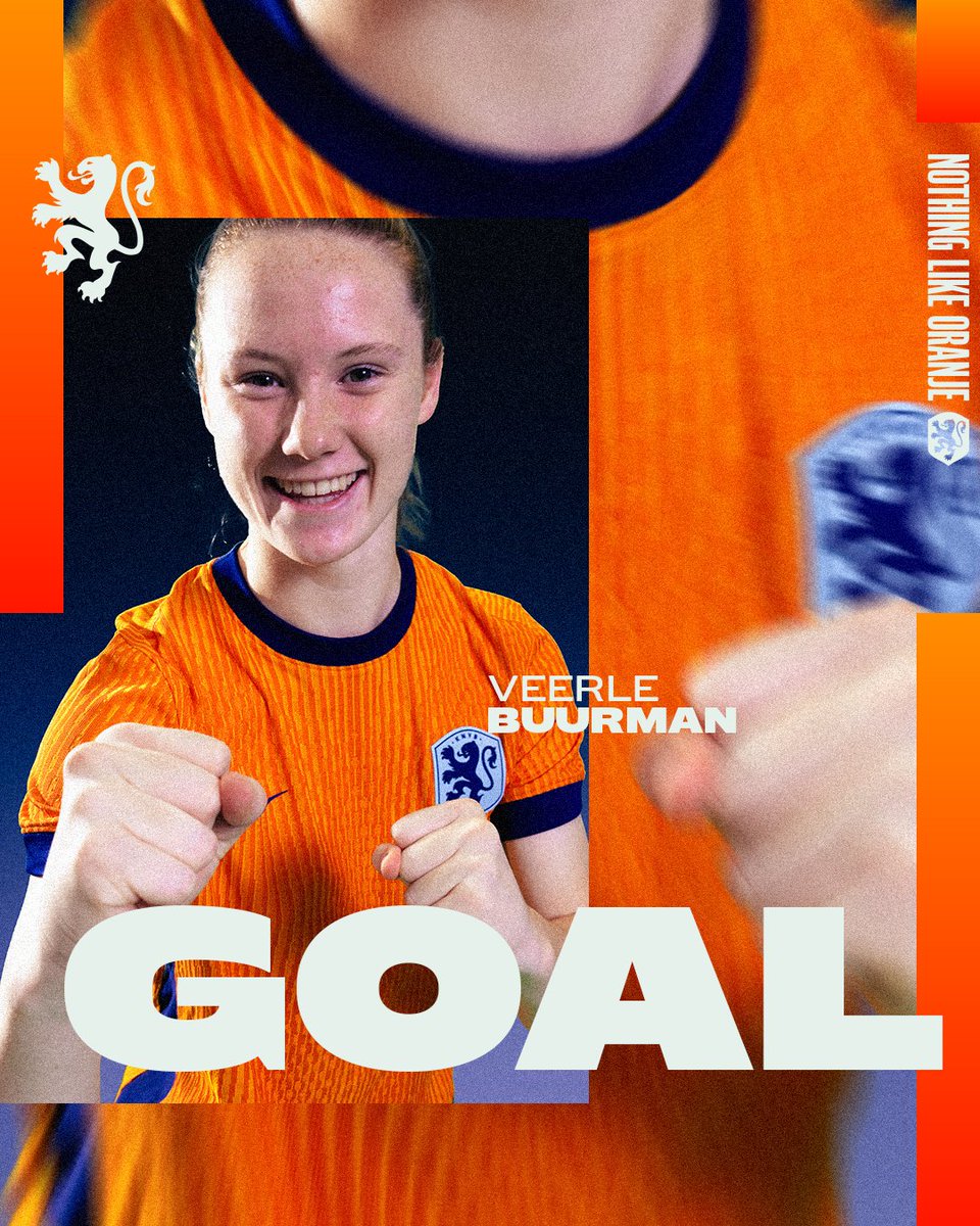 oranjevrouwen's tweet photo. FIRST GOAL FOR VEERLE! 😍

#NEDUSA #NothingLikeOranje https://t.co/HfQ8xDimJg