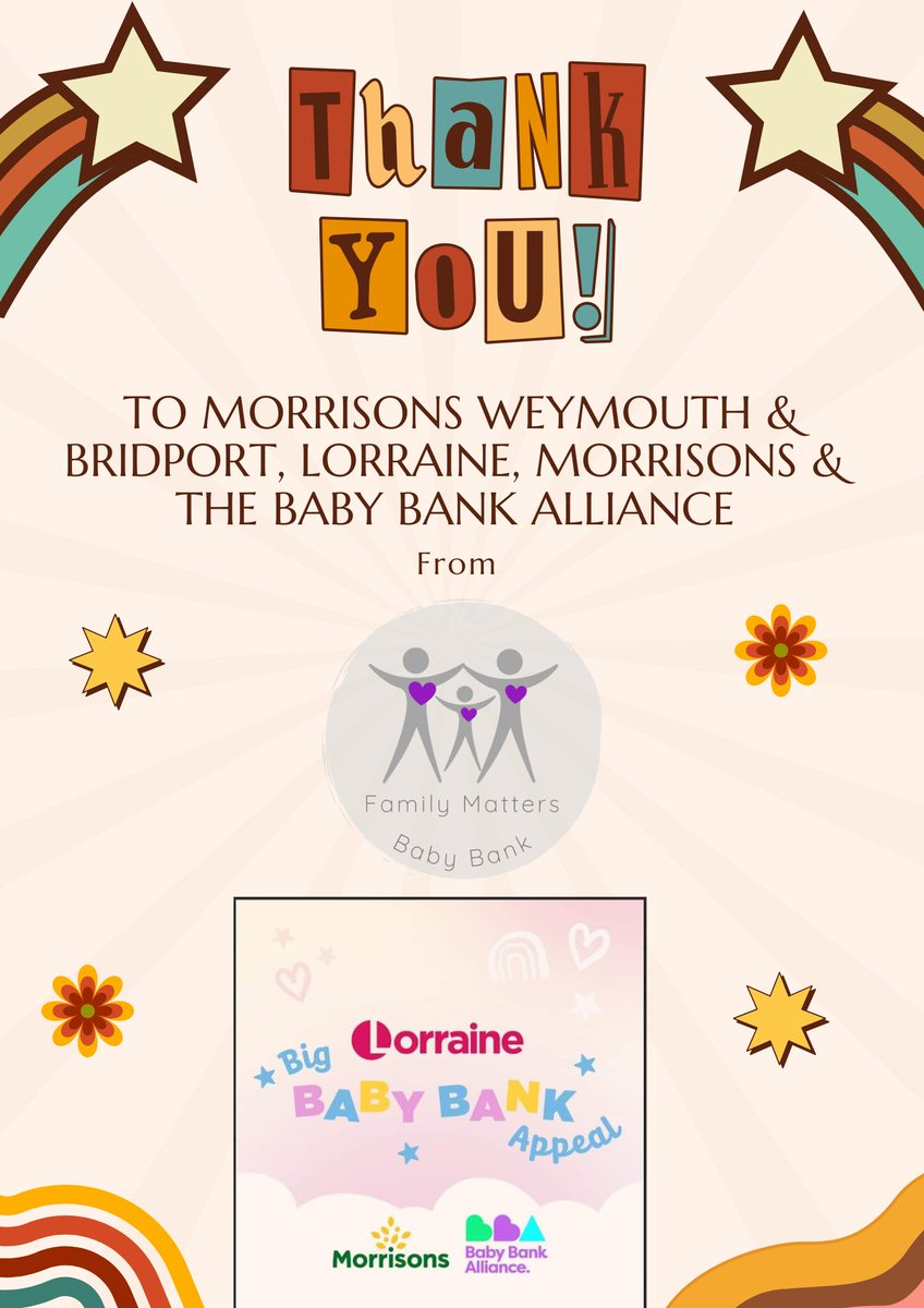 sfootprints's tweet photo. @reallorraine @Morrisons, we can never thank you both enough for what you have done for our Baby Bank in Weymouth Dorset, especially so close to Christmas!  THANK YOU! https://t.co/eysT8vKKjX