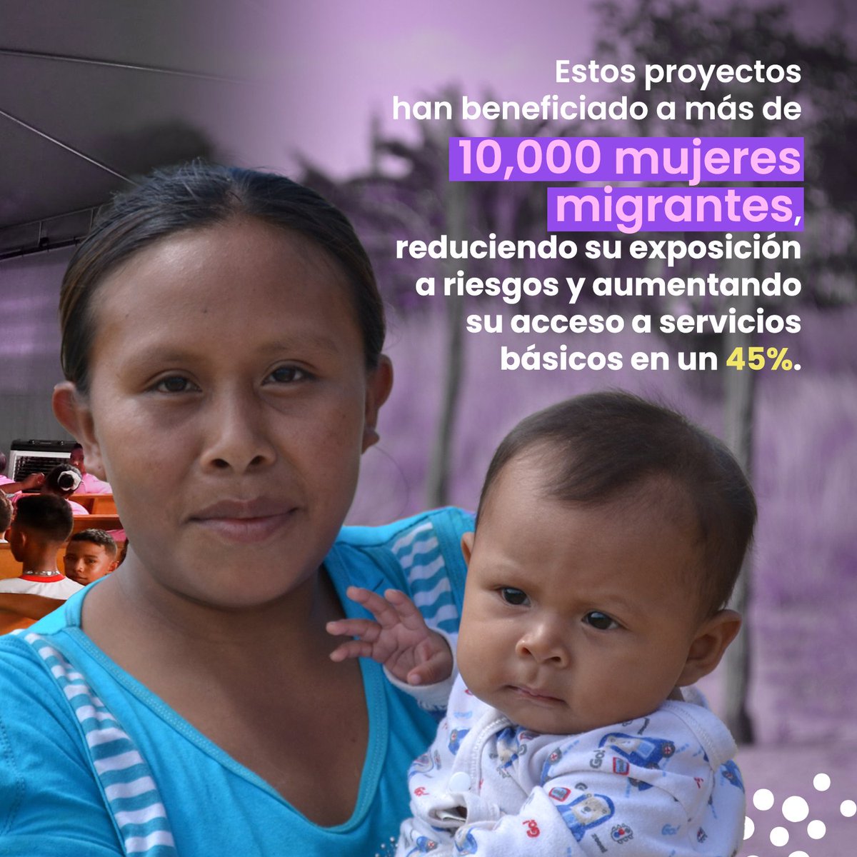 🌎💜 Trabajamos para garantizar la seguridad y los derechos de las mujeres migrantes, enfrentando la violencia de género y la trata de personas. #16DiasDeActivismo #16Días #25N