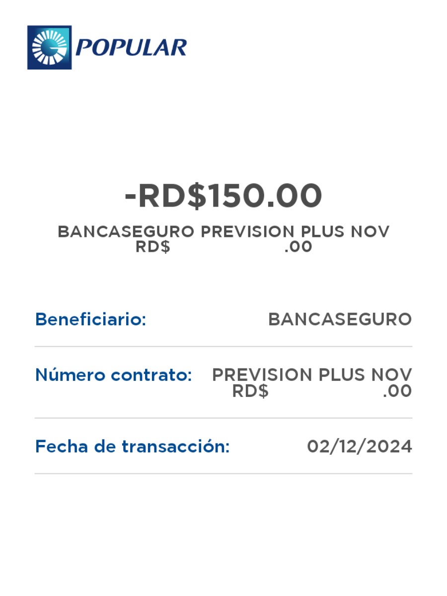 edwinlahoz's tweet photo. @RDSomosPueblo pero que abuso es el que tiene @Popularenlinea? Me cobran el débito, el derecho al plástico y ahora se inventan babcoseguro donde me están cobrando 150 pesos semanales sin mi concentiniento ni aprobación de nada, Cual es el robo? https://t.co/WXeYQHpahv