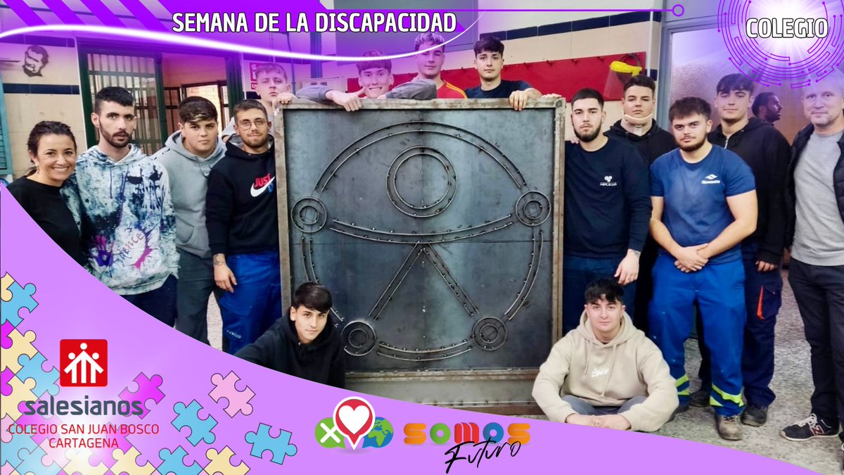 SalesianosCT's tweet photo. 🏫 COLEGIO | ❤️TODOS UNIDOS POR UNA MISMA CAUSA❤️ 
🩵SÍMBOLO DE DIVERSIDAD FUNCIONAL🩵

🌈DÍA INTERNACIONAL DE LAS PERSONAS CON DISCAPACIDAD🌈

Apostando siempre por la inclusión.

#símbolodiversidadfuncional 
#díadiscapacidad 
#somosfuturo 
#salesianoscrt https://t.co/X0oXtE3k7g