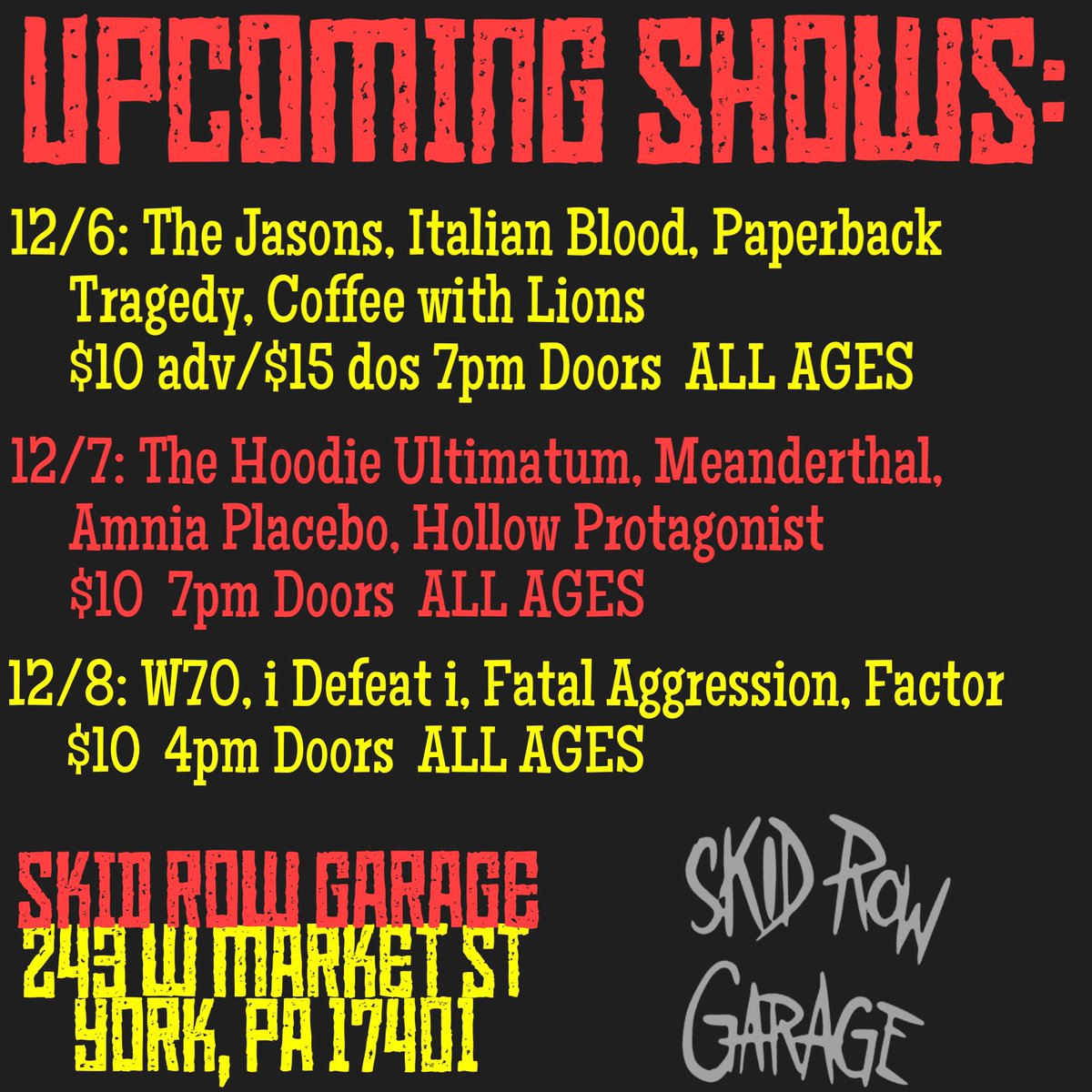 This weeks shows. 
🤷🏻‍♂️👍🏼🤘🏼🏍️🏎️🚔🇧🇭🇦🇽🇦🇹🐽🦊🙈🌂🐽🐻🥽🏹🎱🥊🥏🥅