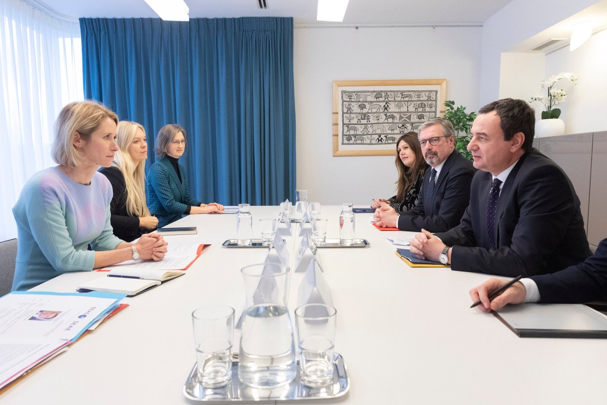 Albin Kurti (@albinkurti) on Twitter photo It was a pleasure to meet the new European Union High Representative, <a href="/kajakallas/">Kaja Kallas</a>, in Brussels on her second day in office. I congratulated her on assuming the role of leading the EU’s foreign and security policy during such challenging times for Europe.
I also discussed the It was a pleasure to meet the new European Union High Representative, <a href="/kajakallas/">Kaja Kallas</a>, in Brussels on her second day in office. I congratulated her on assuming the role of leading the EU’s foreign and security policy during such challenging times for Europe.
I also discussed the