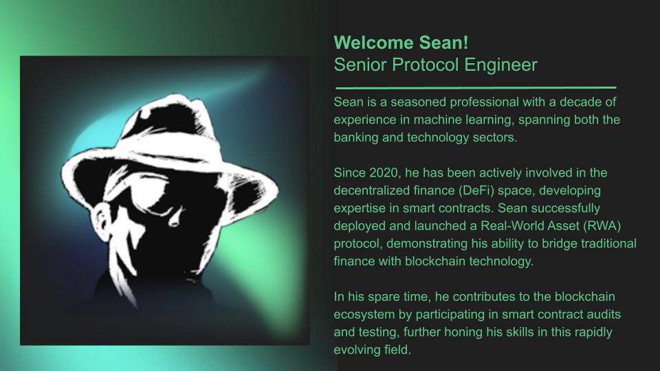 We are thrilled to announce <a href="/Sean25225/">Chad0</a> has joined DELV as a Senior Protocol Engineer! 

Sean has been active in DeFi since 2020 and has a decade of experience in machine learning, spanning both the banking and technology sectors. With his unique blend of traditional finance