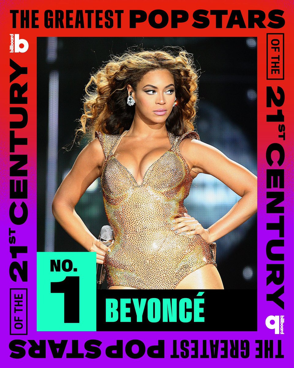 ColumbiaRecords's tweet photo. Beyoncé is officially named Greatest Pop Star of the 21st Century by @billboard ⭐️ Congratulations! https://t.co/fCfaxBHZYU