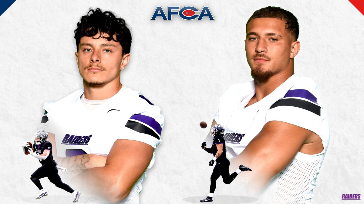 𝐅𝐨𝐨𝐭𝐛𝐚𝐥𝐥: 𝐄𝐜𝐡𝐞𝐯𝐞𝐫𝐫𝐲 𝐚𝐧𝐝 𝐌𝐨𝐨𝐫𝐞 𝐄𝐚𝐫𝐧 𝐀𝐅𝐂𝐀 𝐀𝐥𝐥-𝐀𝐦𝐞𝐫𝐢𝐜𝐚 𝐇𝐨𝐧𝐨𝐫𝐬

📰:athletics.mountunion.edu/news/2024/12/3…