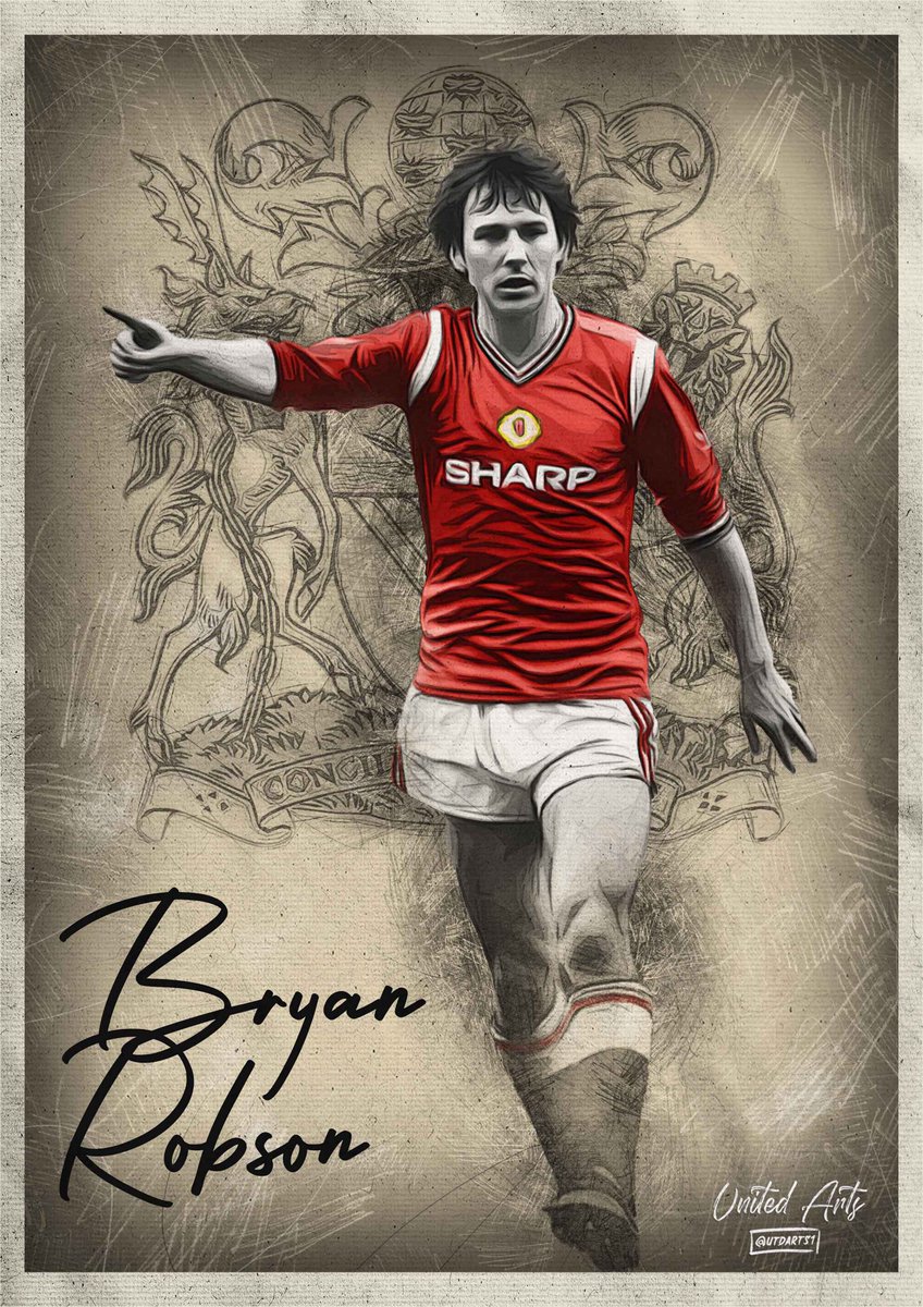 Many names in Manchester United’s illustrious history are passed on across generations, but few resonate as powerfully as that of Bryan Robson's. He wasn’t just a player, but an enduring icon 🇾🇪

In this thread 🧵, we’ll look at what made Bryan Robson a Manchester United icon.