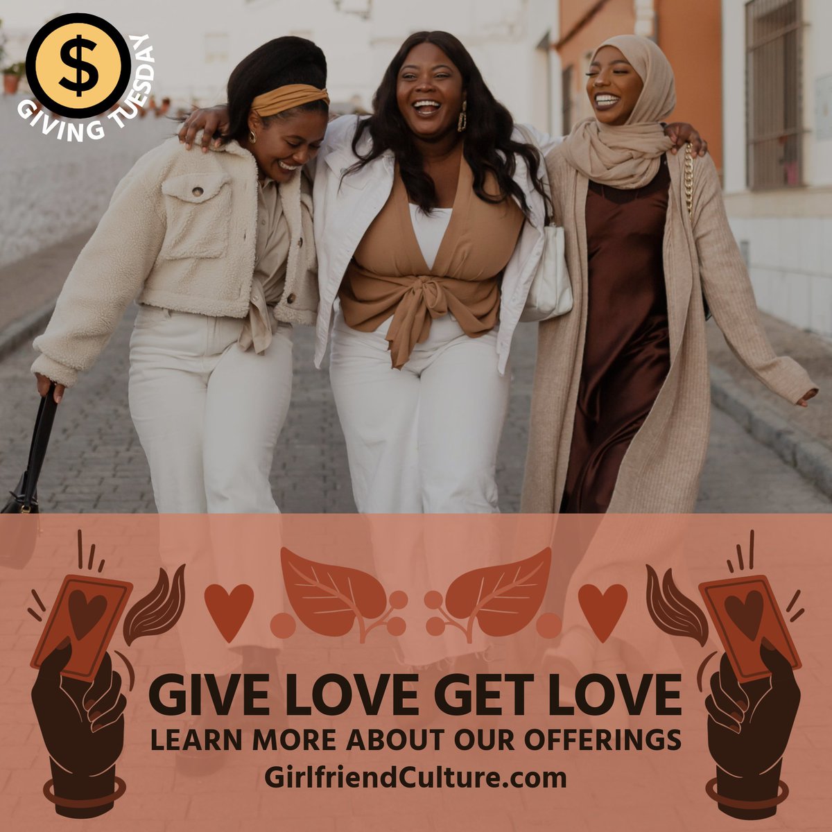 What does a gift to #GirlfriendCulture do?
✅Funds curated retreats for Black women to pause, reflect, and heal
✅Supports safe spaces for women to connect 
✅Empowers a future where Black women redefine wellness for ourselves

Donate today! loom.ly/d0mgiq8