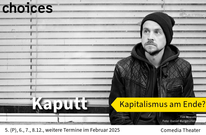 choicesCologne's tweet photo. Der dritte Teil der Trilogie „Words don‘t come easy“ behandelt das Ende des Kapitalismus. Ab dem 5. Dezember am COMEDIA Theater Köln zu sehen.

Das ganze Interview findet ihr unter https://t.co/XJqV90eD6k

#kulturtipp #theater #köln #kaputt #kapitalismus #kapitalismuskritik https://t.co/cdy0fSeYqF
