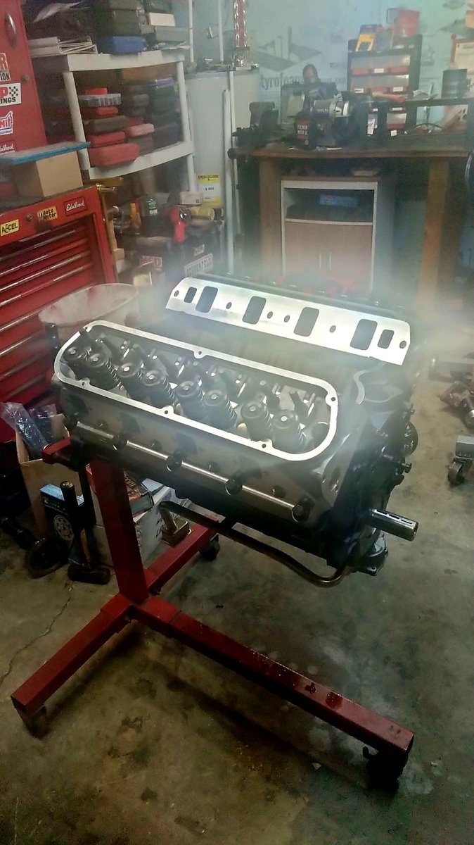 Motor for the new truck taking shape. The builder sent me this. Almost there!