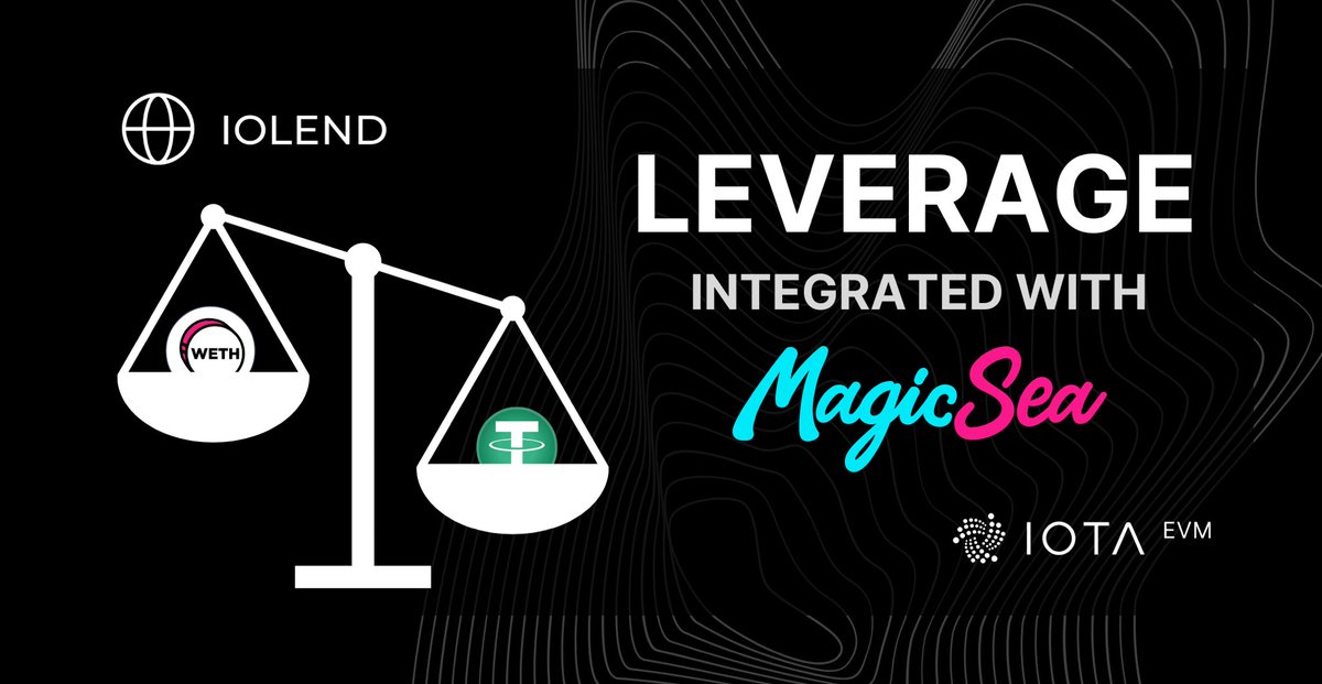 Explore iolend's unique leverage trading function integrated with <a href="/MagicSeaDEX/">MagicSea</a>! 🚀

Automate deposits, borrowings, and swaps to maximize market exposure. Leverage $ETH, $USDT, and $IOTA seamlessly. 

Learn more here 👉 iolend.gitbook.io/iolend/leverag…