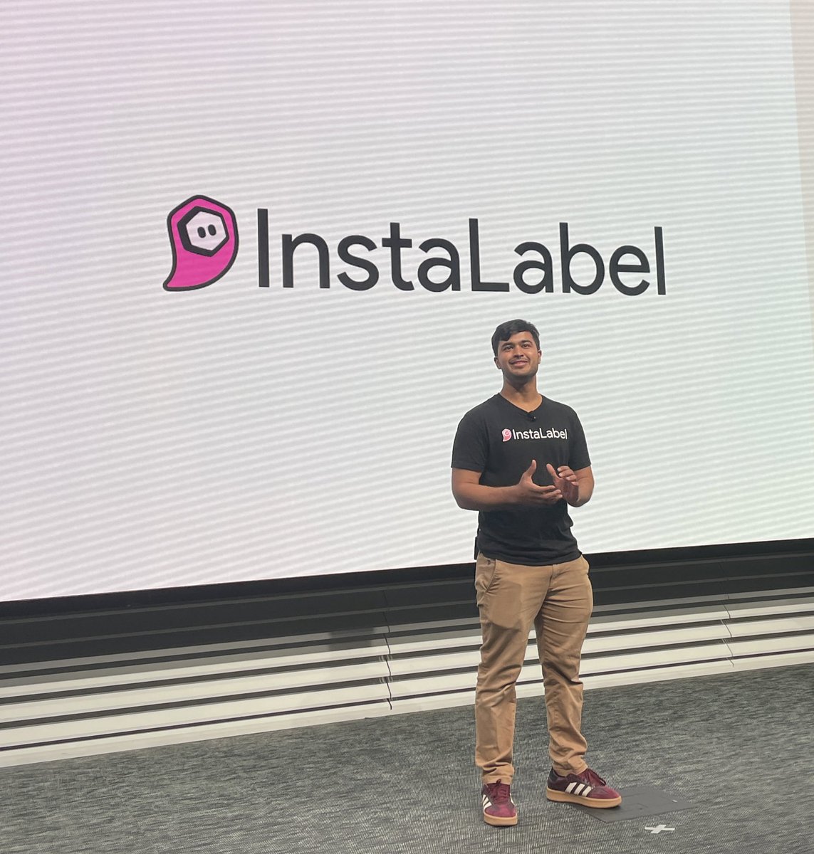 And we’re off! Meet Ayman introducing InstaLabel, whose copilot enables manual labelers for AI training data to automate redundant tasks and match the quality of expert labelers. 

instalabel.ai

#TSDemoDay