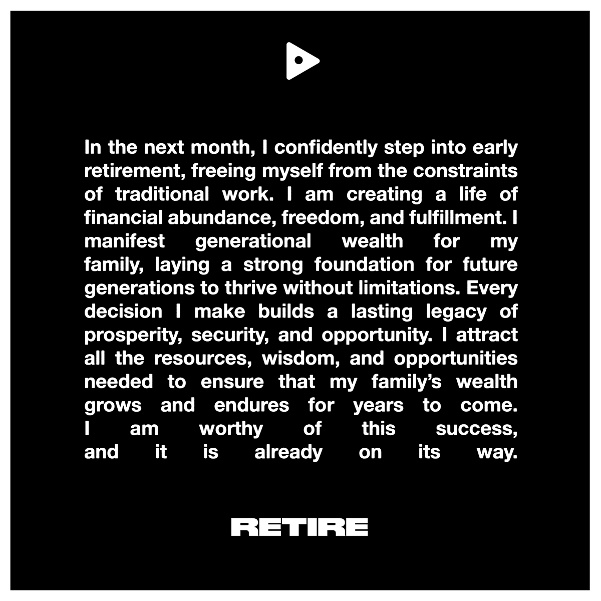 thelastplaysol's tweet photo. Every decision I make builds a lasting legacy of prosperity, security, and opportunity $RETIRE https://t.co/296dJvvglE