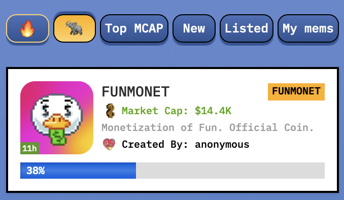 funmonet's tweet photo. Today FUNMONET is top-1 token on BigPump!
https://t.co/vz5SflYz58 https://t.co/XU7Y3zxo6m