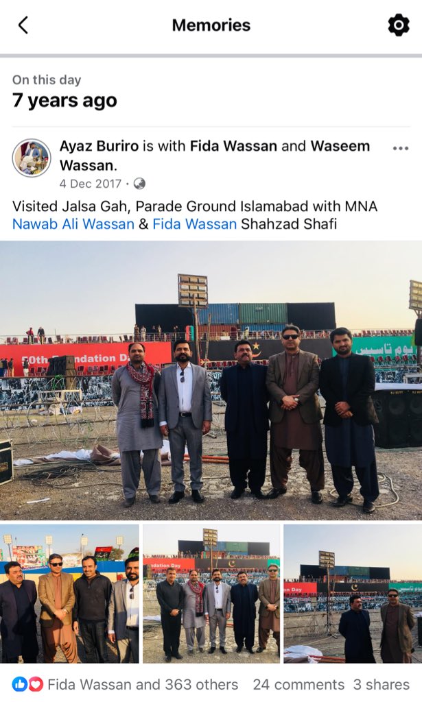 AyazBuriroPPP's tweet photo. 7 Years Ago Islamabad along with @NawabAliWassan @Fida_Wassan , @ShahzadShafi007 , @JavedNLaghari ,@RabNBaloch
#PPPFoundationDay #50YearsOfPPP
@BBhuttoZardari https://t.co/CYqNo8rrMs