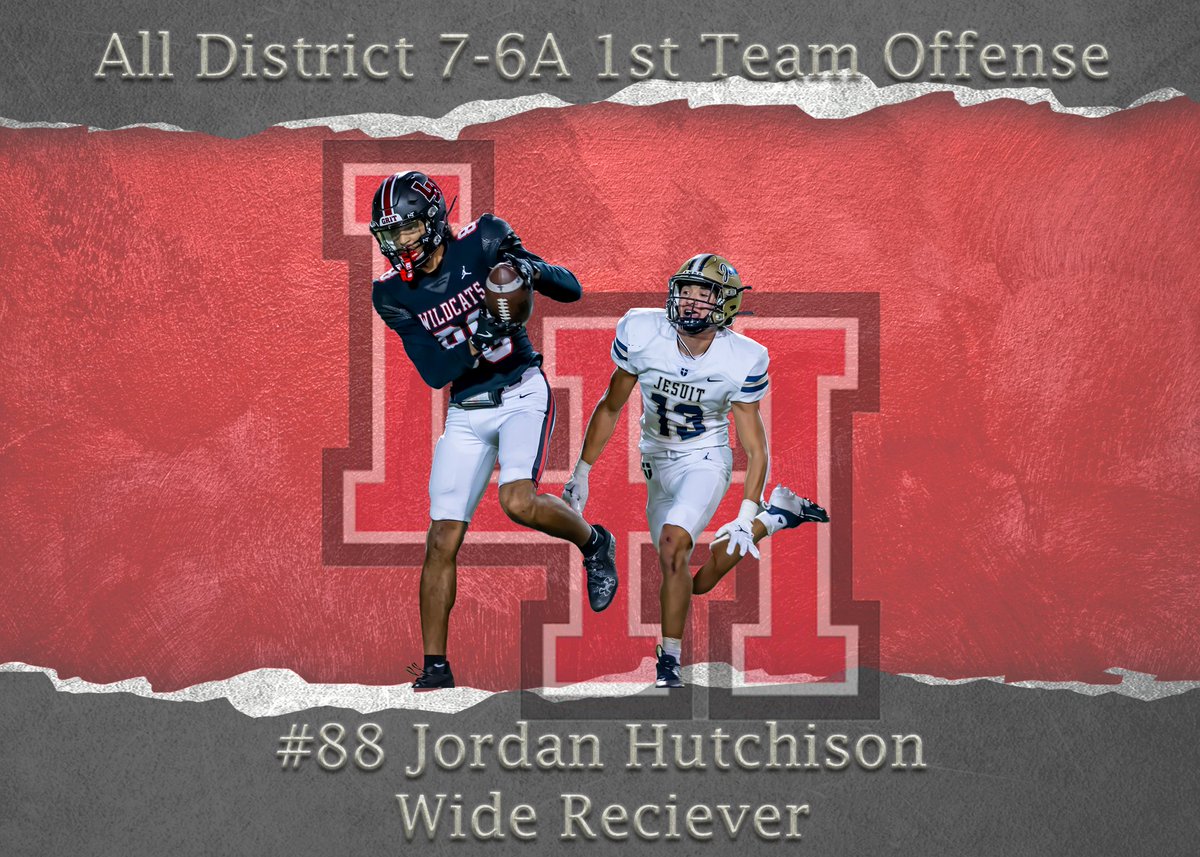 Congrats to <a href="/_jordanhutch/">Jordan Hutchison</a> for being named All District 7-6A 1st Team Offense! #RecruitLH
