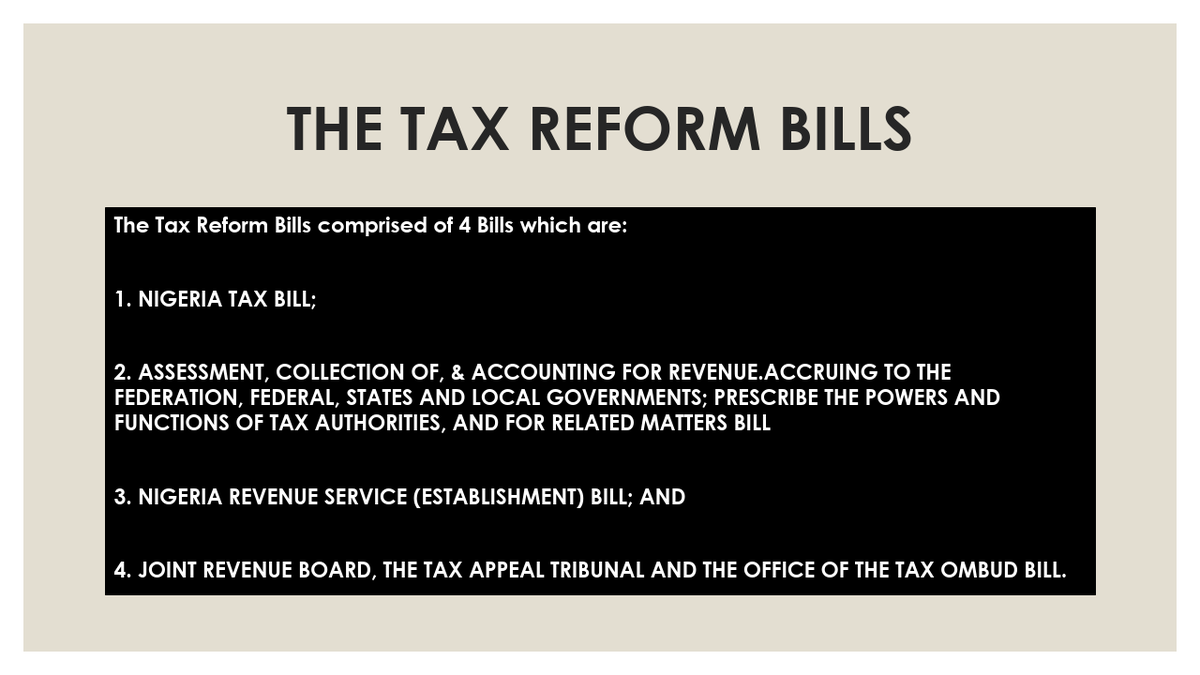 OlalekanHamzzy's tweet photo. My review of the Tax Reform Bills, particularly the Nigeria Tax Bill. https://t.co/nsRlDqtnOf