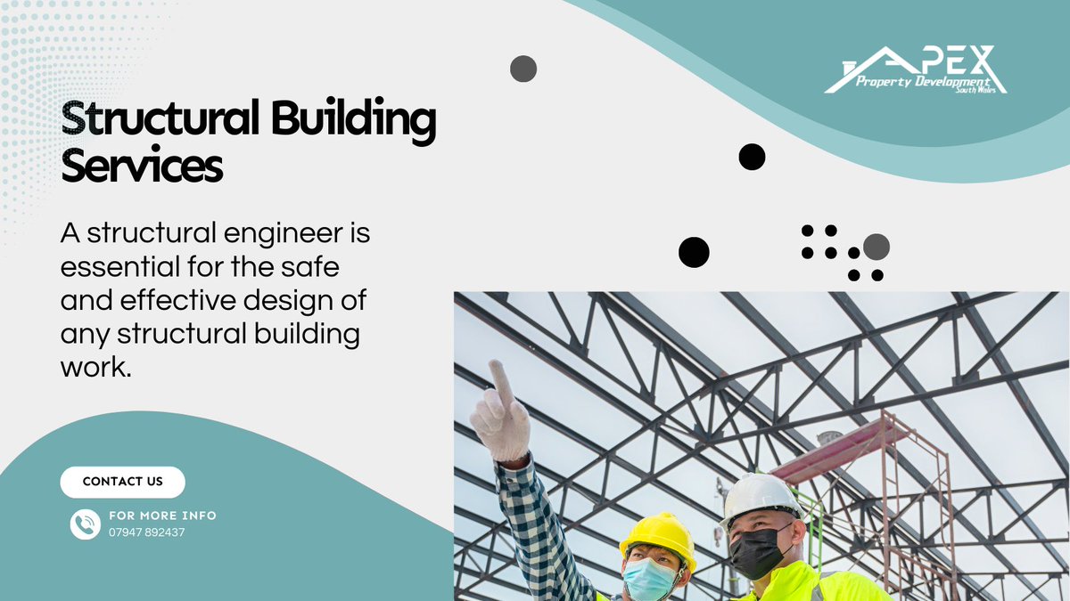 ApexPropertySW's tweet photo. #Structuralbuildingworks is one of our main specialties, No matter how big or small the job is, our experienced engineers and trades people can provide effective and practical structural building advice. 🏗#structuralengineering #structuralsteelwork #tuesdayvibe #southwales https://t.co/fQioEKVioa