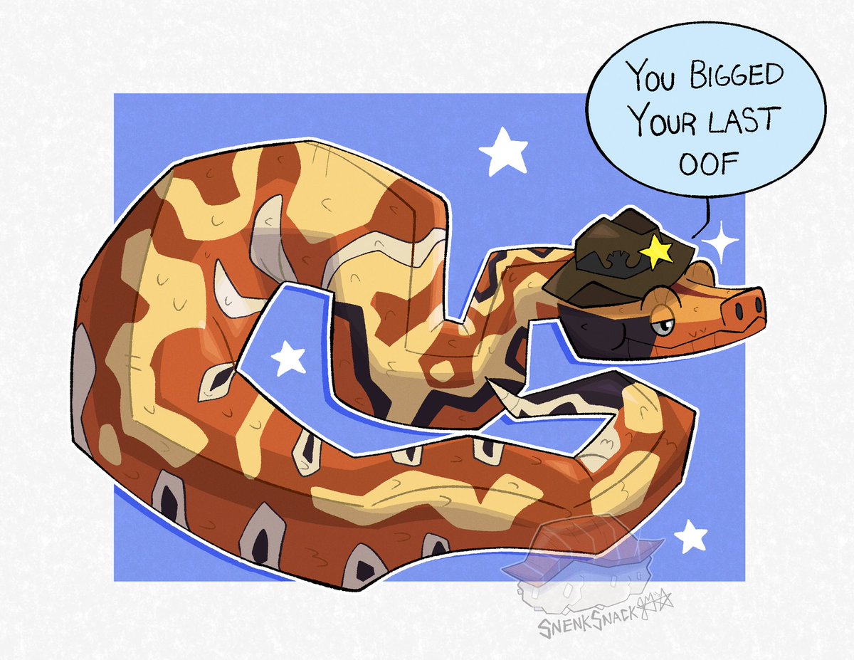 Snek_Snack's tweet image. Ya darn oof’in! 🤠🐍
#bloodpython #reptiles