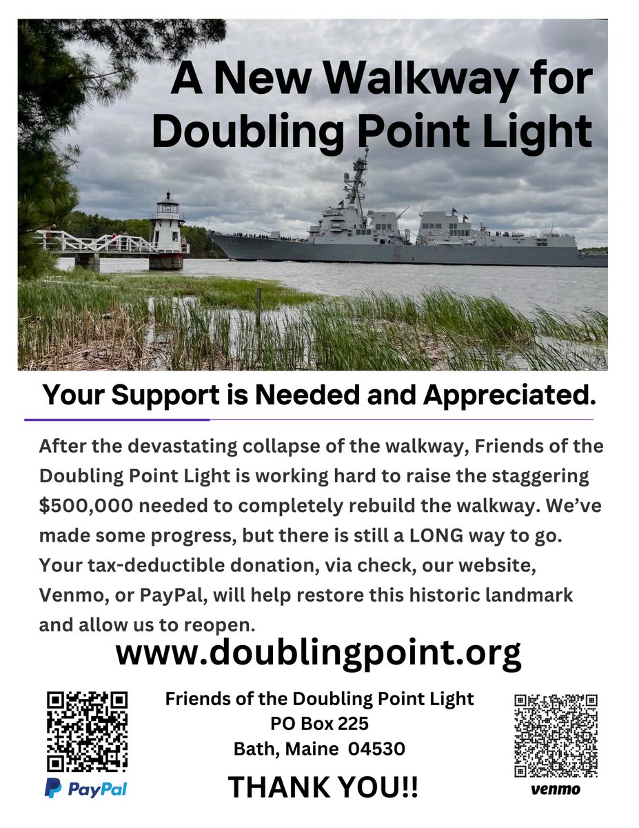 DoublingPoint's tweet image. Let's Make GIVING TUESDAY a SPECIAL Day for Doubling Point Light #givingtuesday #doublightpoint #lighthousephotography