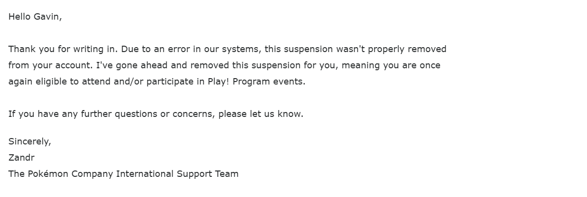 Officially unbanned! 🥳🥳🥳