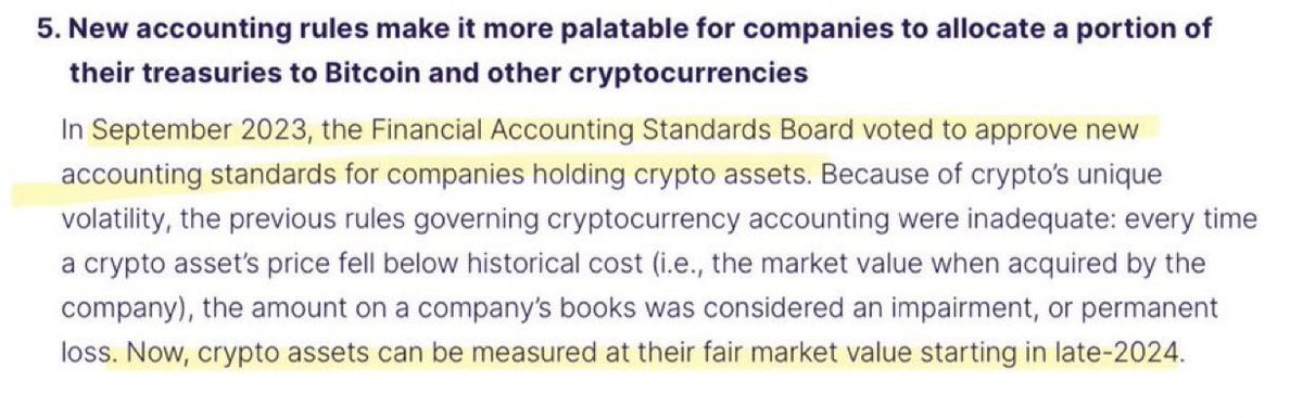 SMQKEDQG's tweet image. FASB Fair Value Accounting Rules for Crypto Assets MANDATORY ADOPTION DATE FOR ALL ENTITIES: December 15th, 2024.⏰

This is when crypto assets will finally “be measured AT THEIR FAIR MARKET VALUE.”😏💨

This means that the price of all crypto assets held on bank balance sheets…