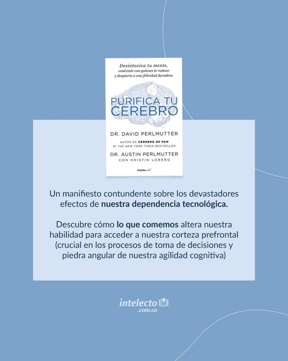Intelecto_Col's tweet image. ¿Cuándo fue la última vez que te sentiste verdaderamente pleno, con la mente despejada, bien descansado y conectado contigo mismo y con el mundo a tu alrededor?
🧐 Si ha pasado mucho tiempo, este libro es para ti 👌📚
Visita: intelecto.com.co