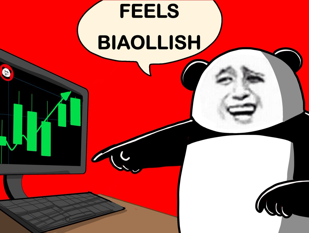 FEELS BIAOLLISH INDEED! HIGHER FROM HERE.

感觉看涨!