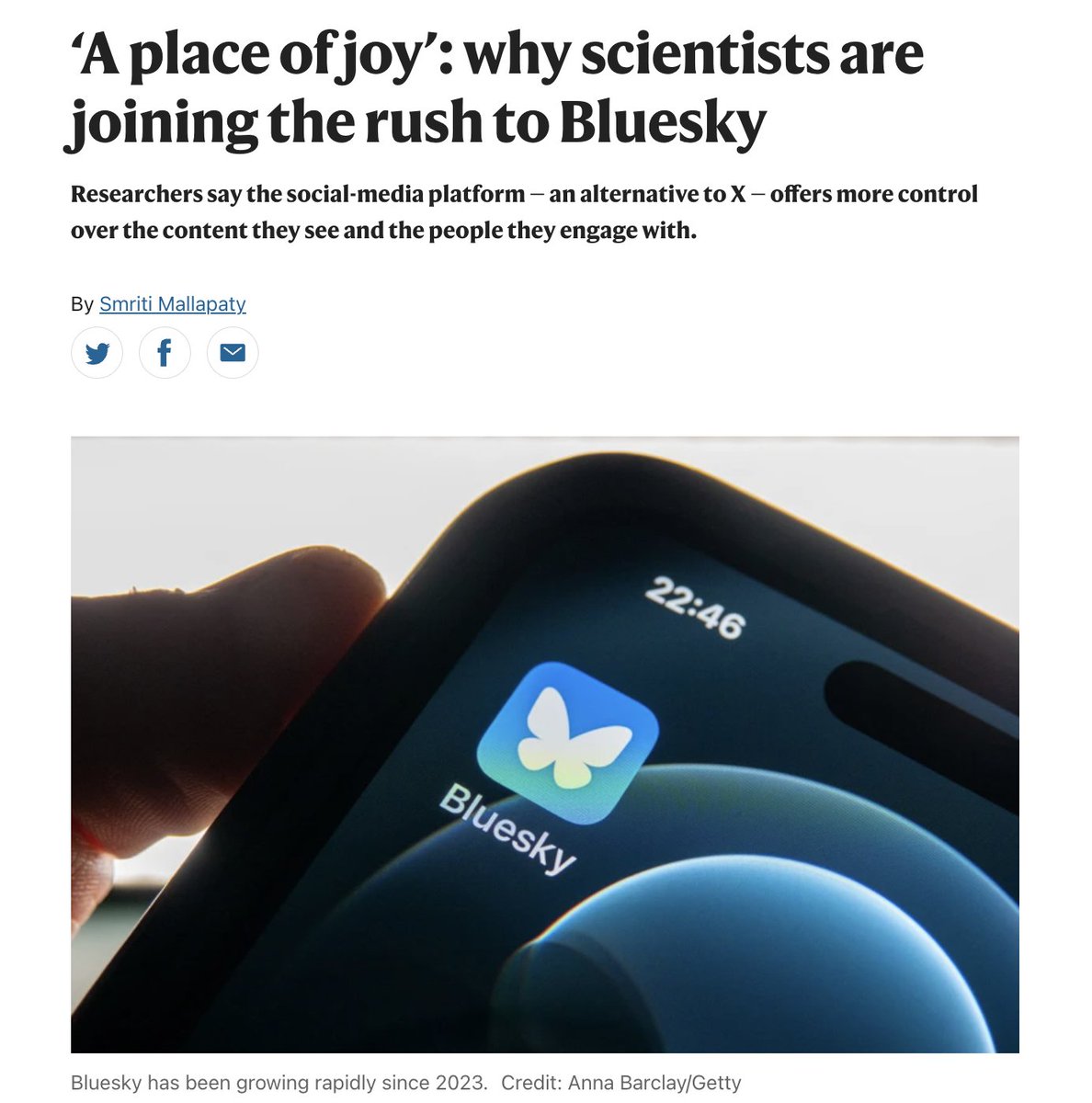 Scientists &amp; researchers have always been an early and core community on Bluesky.

The science presence on Bluesky continues to grow! 

bsky.app/download