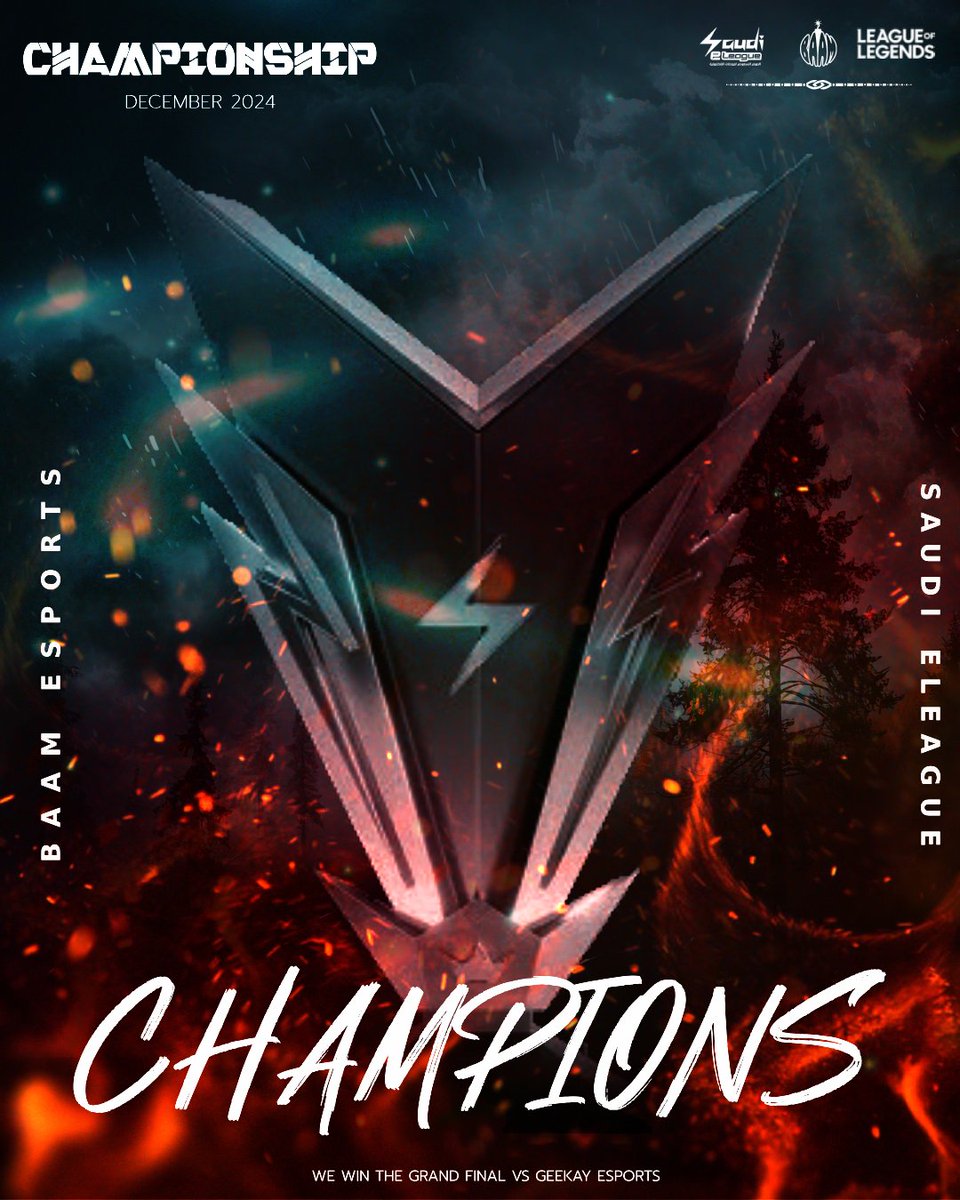 BAAM (@baamesports) on Twitter photo WE MADE IT, ON OUR 1ST YEAR OF OPERATIONS,
WE ARE THE #SEL CHAMPIONSHIP WINNERS💥💥💥
و الله و سووها الابطاااااااال، نحن ابطال الدوري السعودي الالكتروني في اول سنة لنا 💥💥
شكرا ابطالنا:
<a href="/Handm_lol/">handm</a>
<a href="/AjwadLo/">Ajwad</a>
<a href="/Cipherlol/">Cipher 🇱🇧</a>
<a href="/lol_Nawaf/">Nawaf</a>
<a href="/Klownz99/">NGX KlownZ</a>
<a href="/Kwan1_/">Antonio Carbone</a>
🏆 WE MADE IT, ON OUR 1ST YEAR OF OPERATIONS,
WE ARE THE #SEL CHAMPIONSHIP WINNERS💥💥💥
و الله و سووها الابطاااااااال، نحن ابطال الدوري السعودي الالكتروني في اول سنة لنا 💥💥
شكرا ابطالنا:
<a href="/Handm_lol/">handm</a>
<a href="/AjwadLo/">Ajwad</a>
<a href="/Cipherlol/">Cipher 🇱🇧</a>
<a href="/lol_Nawaf/">Nawaf</a>
<a href="/Klownz99/">NGX KlownZ</a>
<a href="/Kwan1_/">Antonio Carbone</a>
🏆