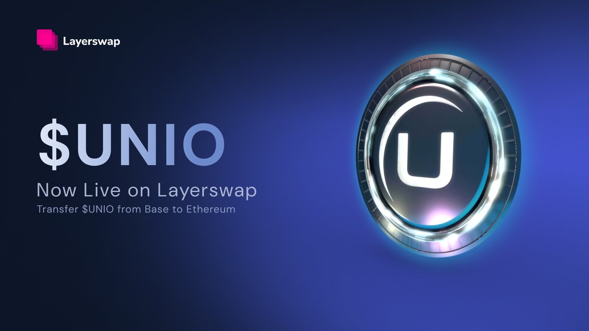 Unioverse 🤝 Layerswap

We’re partnering with <a href="/theunioverse/">UNIOVERSE</a> team for the VENTUS PFP launch!

Move your $UNIO from Base to Ethereum via Layerswap to join the Dec 5 mint.

But that’s not all 👇