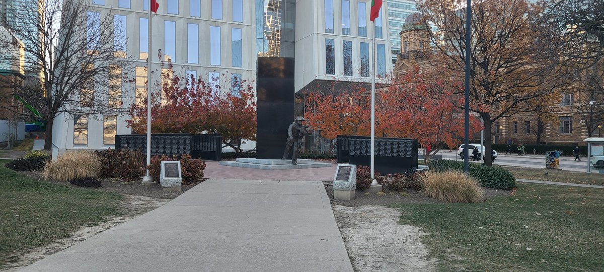 Members of the PPFA Executive stopped by the Ontario Fallen Firefighter memorial today to pay our respects while visiting Queen's Park for the <a href="/opffa/">OPFFA</a> Legislative Conference.