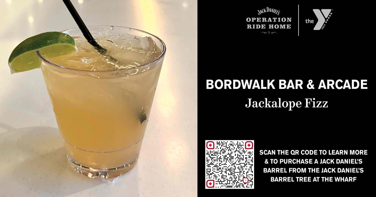 TheWharfDC's tweet photo. Sip for a cause!
Visit @BoardwalkBarDC and order a Jackalope Fizz that benefits #OperationRideHome, a program that brings junior military members home for the holidays.
The cocktail features @JackDaniels_US, Cantaloupe Syrup, Lime Juice, and Ginger Ale
https://t.co/44POi2FfgZ https://t.co/G7sRh1Lu5S
