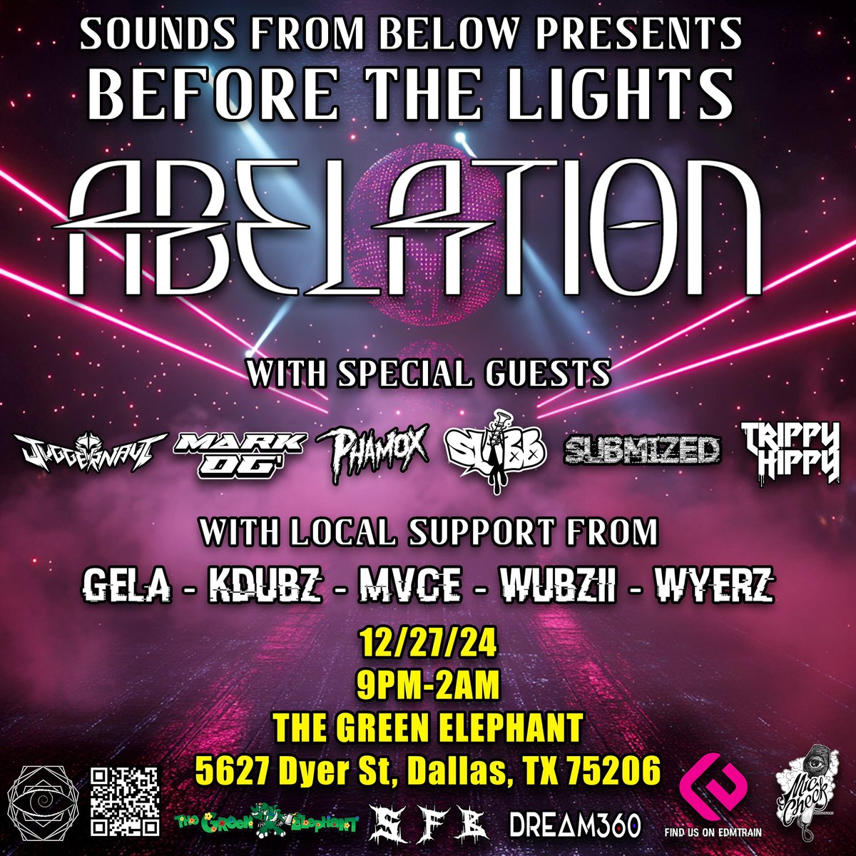 We heard you guys wanted a NYE Festival Pre Party 😌 so we are bringing @ABELATIONMUSIC 12/27 to throw down like it’s a showdown 🤠💥
FESTIVAL SIZED SOUND 🔊
2 STAGES 🙌
👚 VENDORS / FOOD 🍱 
🎫✅⬇️
tinyurl.com/SFBAbelationDTX