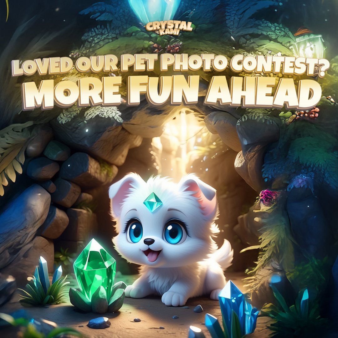 CrystalKami_Bot's tweet photo. Loved Our Pet Photo Contest? More Fun Ahead! 🎉

Did you catch our Real Pet Photo Contest? 🐱 🐶 The community shared amazing photos of their furry friends, and we are blown away by your participation!
If you enjoyed this activity, join our Telegram chat – we have more exciting contests in the pipeline. From creative challenges to quizzes, you won't want to miss what's coming next! 🎲