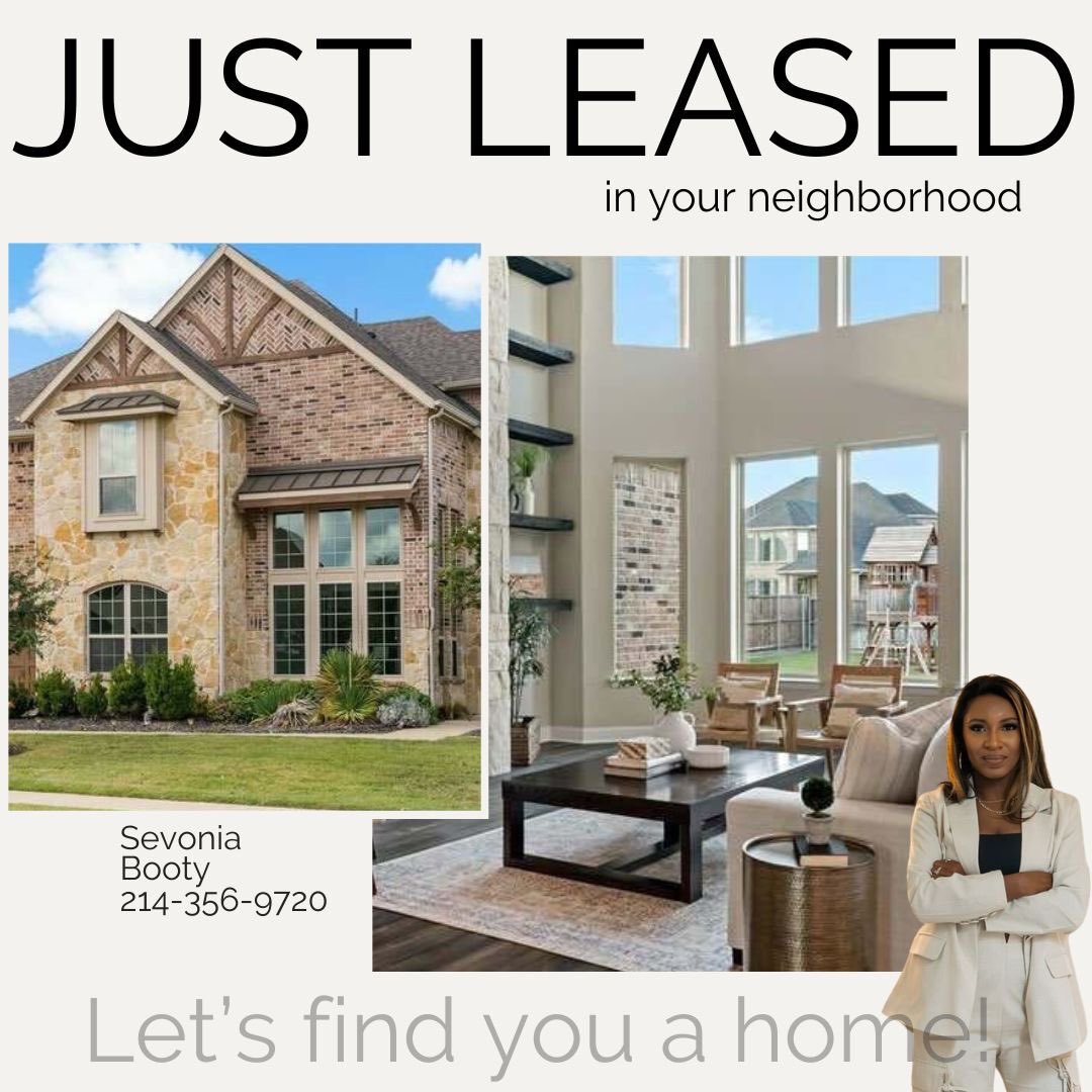 Everybody in the Texas area if your looking for a rental or to buy get at my wife so she can get you in a dream home 👌🏾