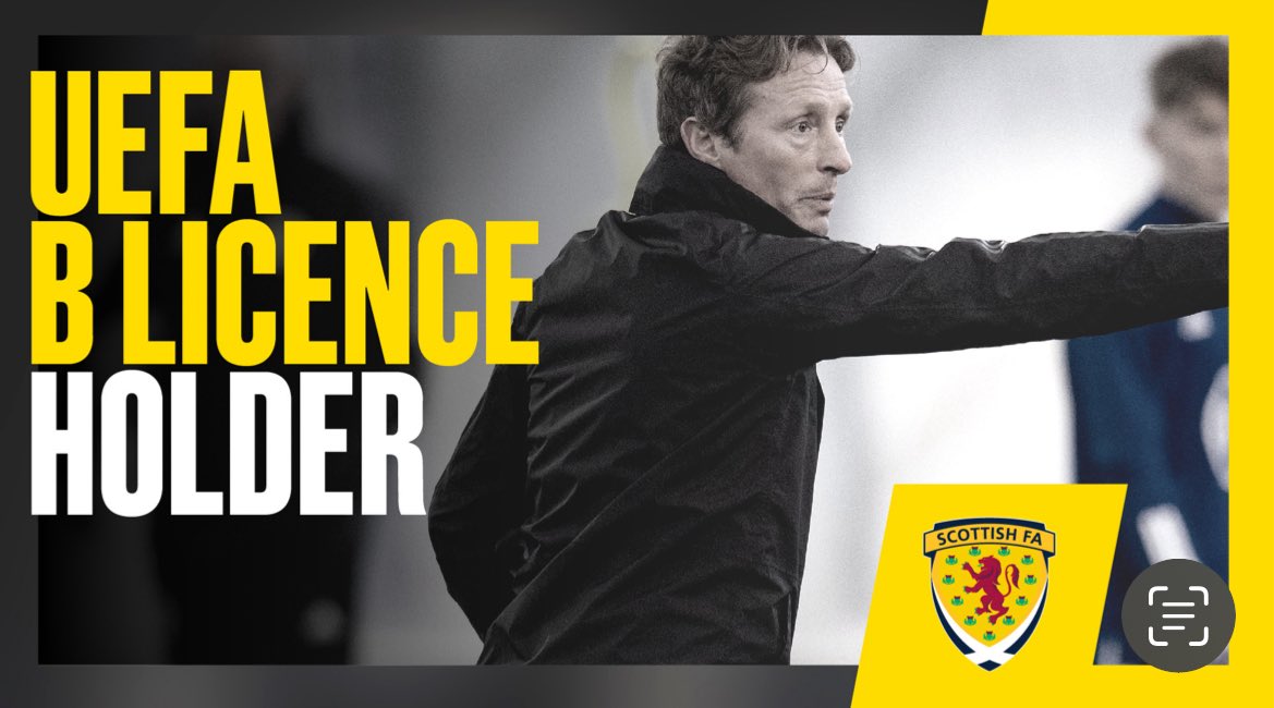 Great early Christmas present finding out that I have passed my B License from Novembers Assessment 

A really insightful few months that has helped to expand my thinking and give me a new perspective on viewing the game 

#ScottishFACoachEd